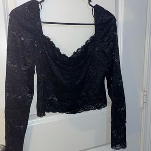 Guess lace off the shoulder top